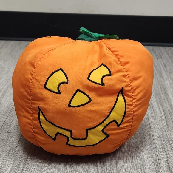 Hallmark Stuffed Pumpkin For Halloween Decor - Picture 1 of 9